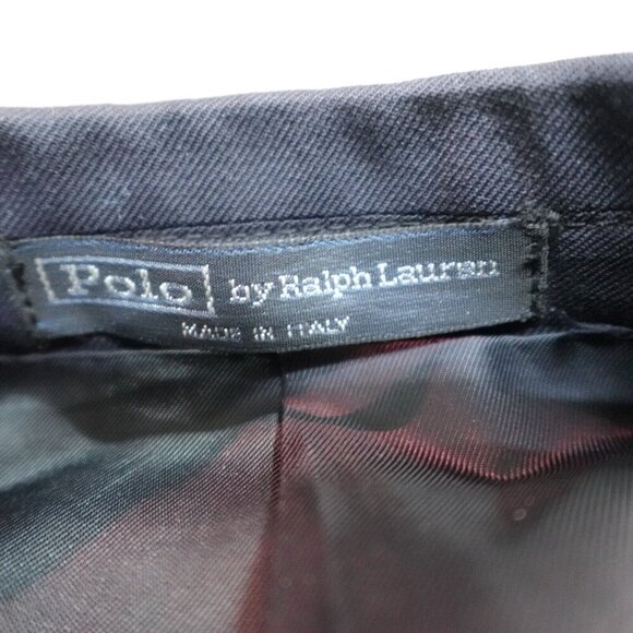 Vintage Polo Ralph Lauren Blazer 42L Blue 3 Roll 2 Made in Italy - Picture 4 of 14